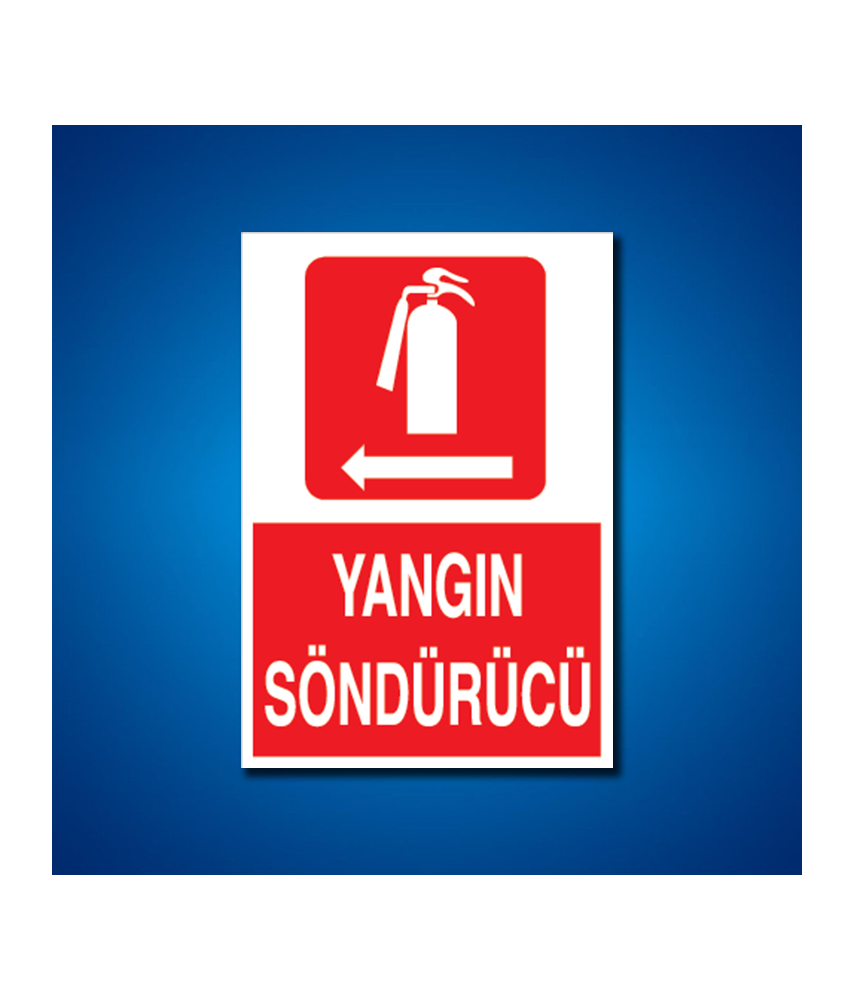 Yangınla Mücadele İş Güvenliği Etiketleri