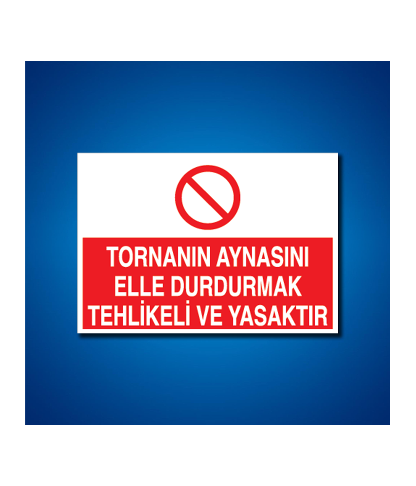 Torna-Planya-Freze-Cnc İş Güvenliği Etiketleri