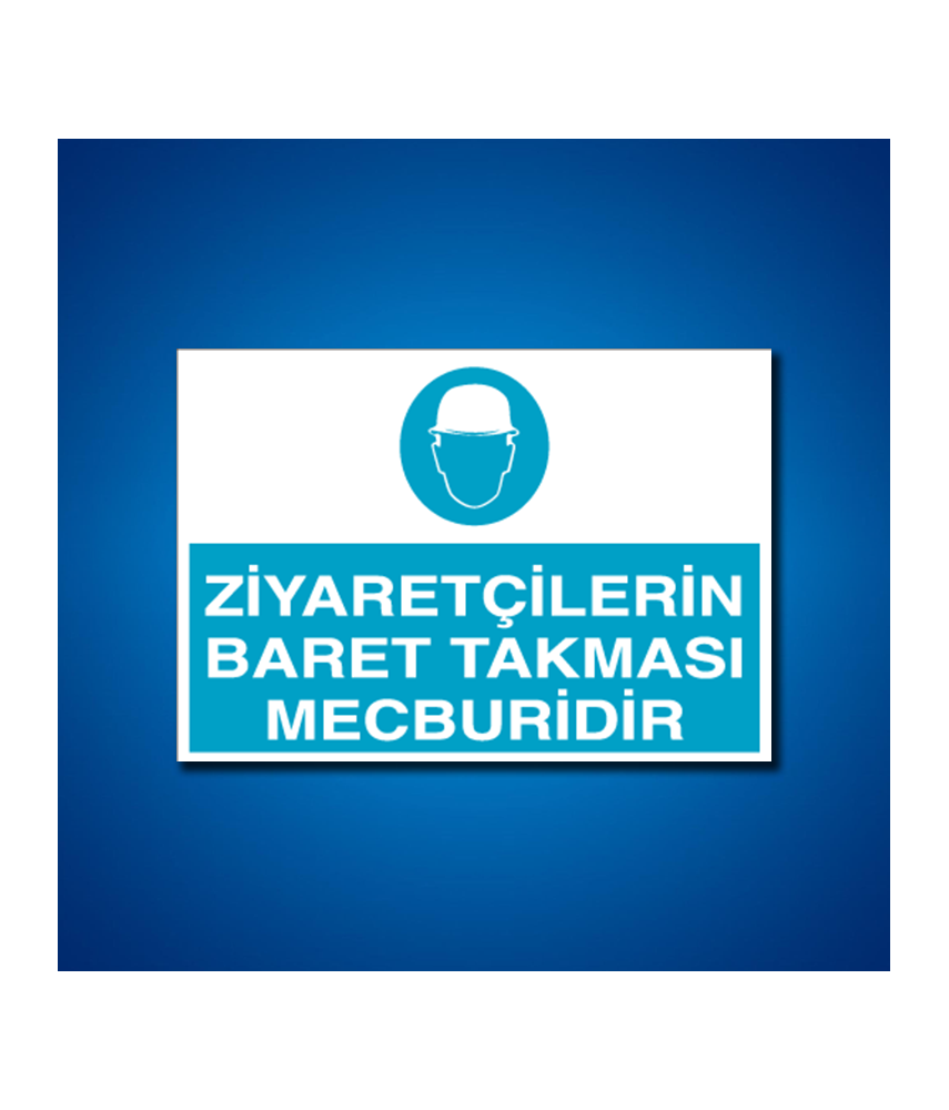 Kafa Koruma Baret İş Güvenliği Etiketleri