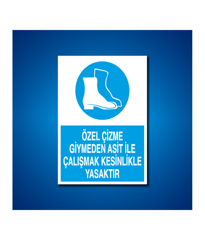 Ayak Koruma İş Güvenliği Etiketleri