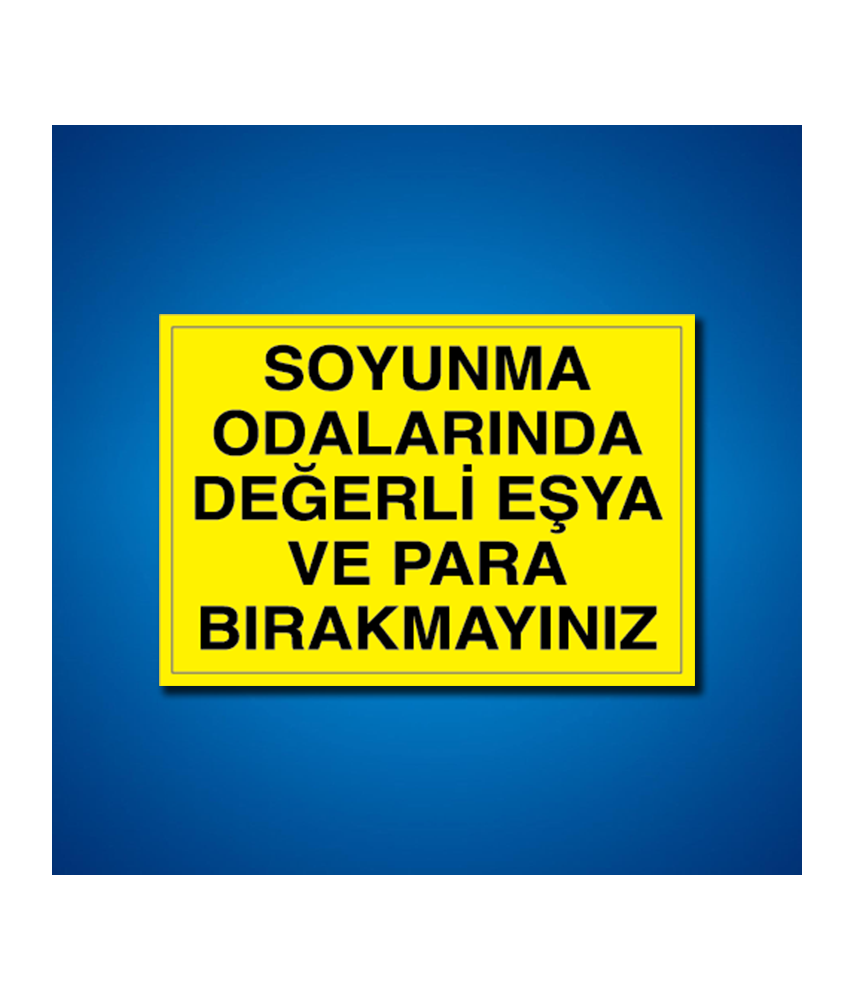 Soyunma Odaları İş Güvenliği Etiketleri