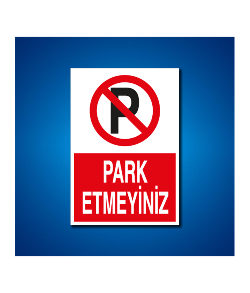Park İş Güvenliği Etiketleri