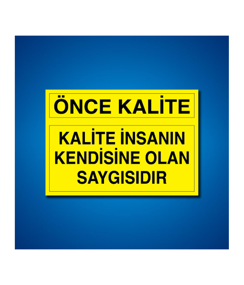 Kalite İş Güvenliği Etiketleri