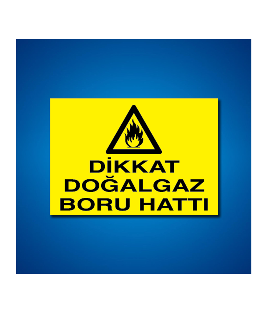 Doğal Gaz İş Güvenliği Etiketleri