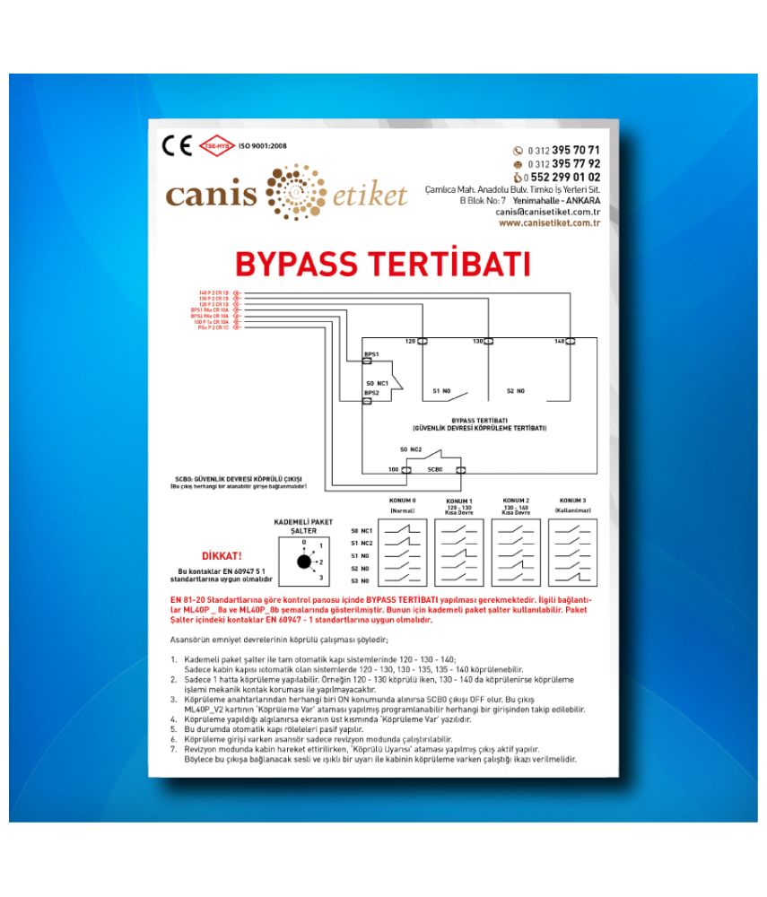 Asansör Risk Analizi Etiketi