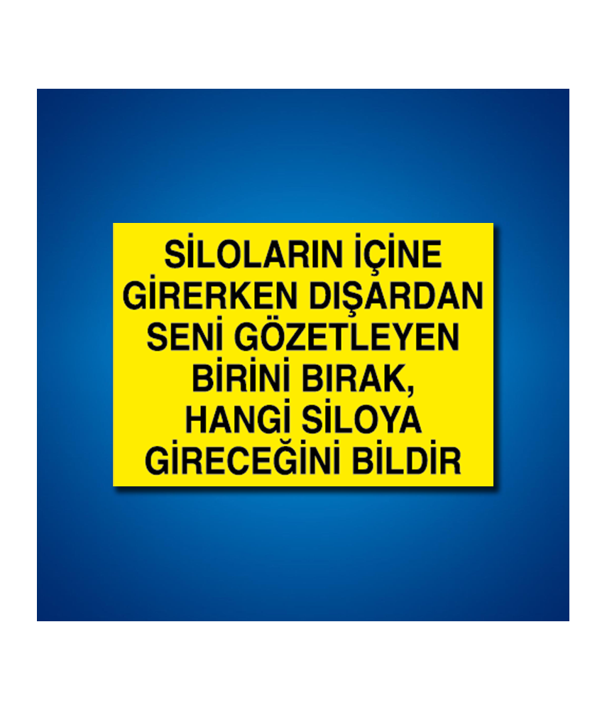 Tank-Silo İş Güvenliği Etiketleri