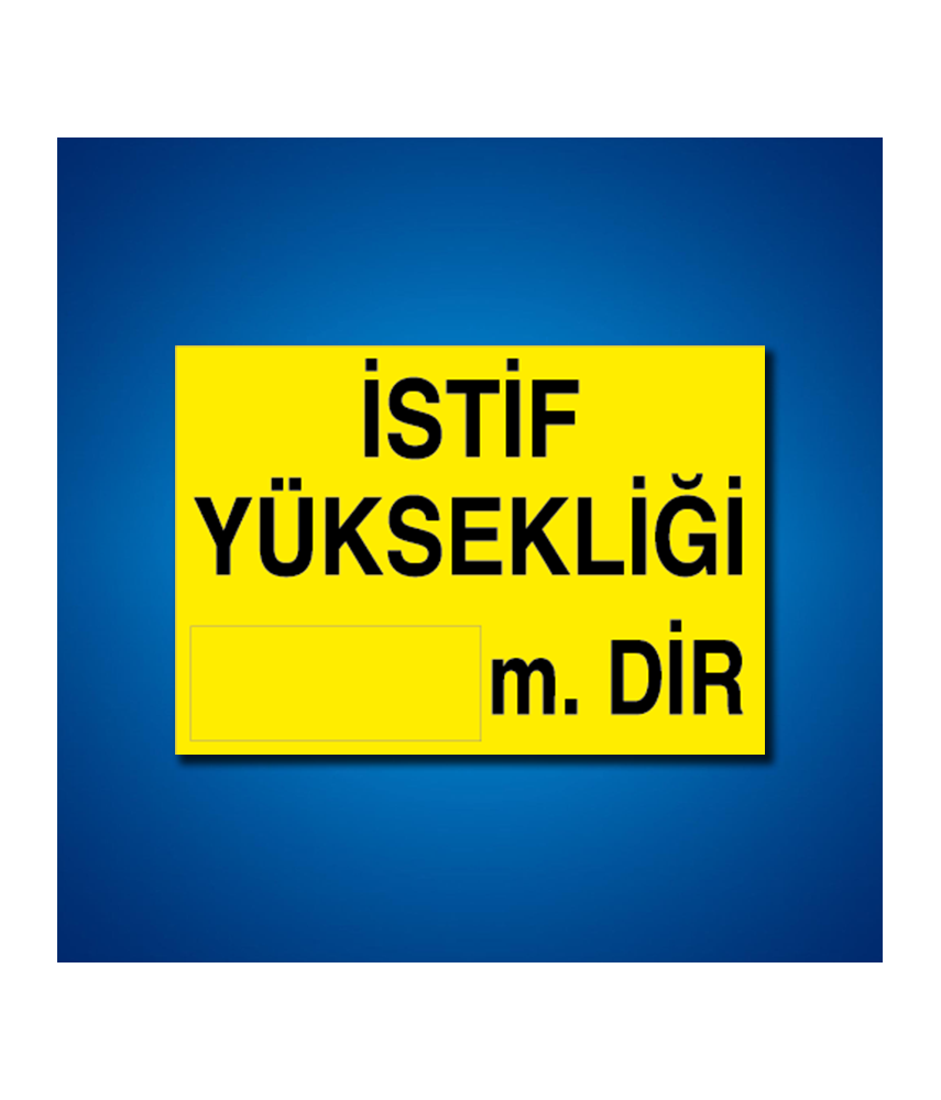 İstif-Raf-Depo İş Güvenliği Etiketleri