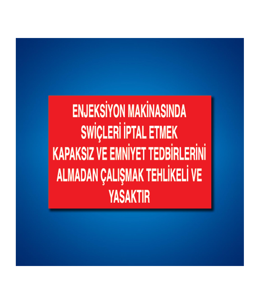 Diğer Makinalar İş Güvenliği Etiketleri