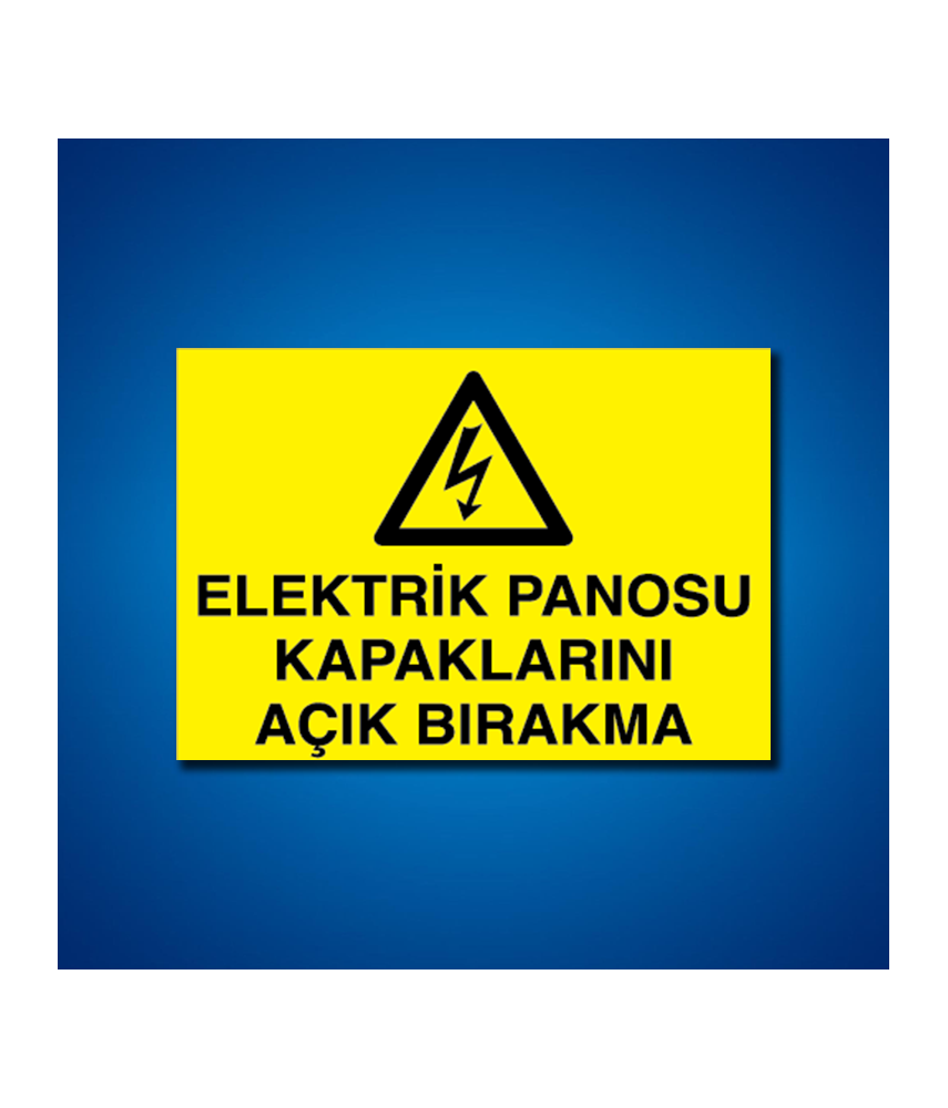 Pano İş Güvenliği Etiketleri