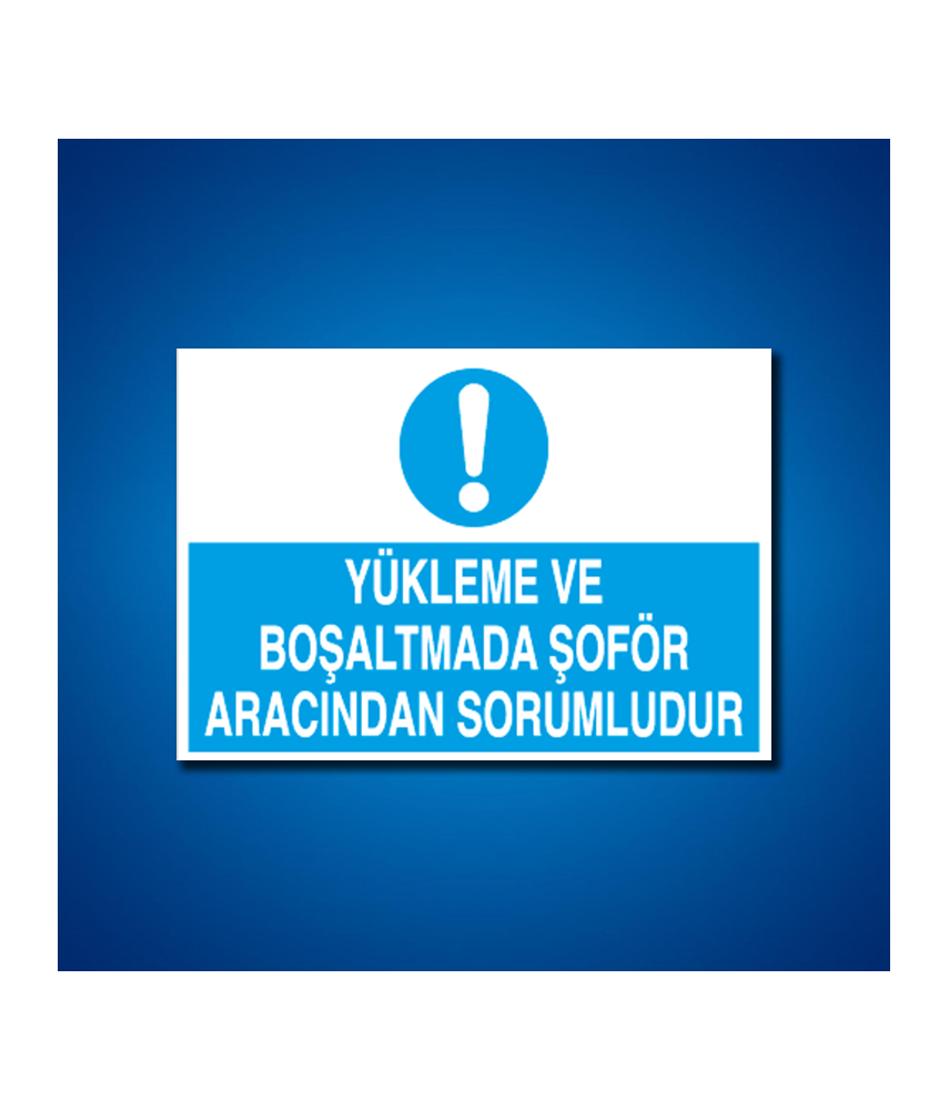 Şoför Araç Kantar Yaya İş Güvenliği Etiketleri