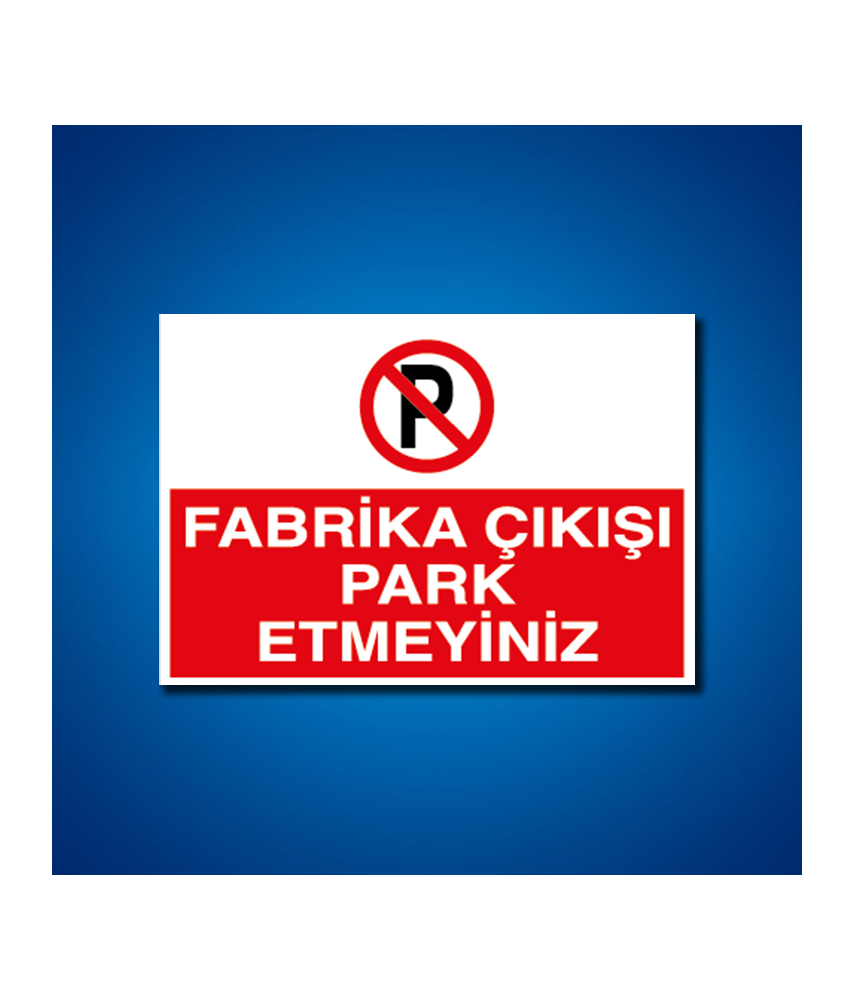 Park İş Güvenliği Etiketleri