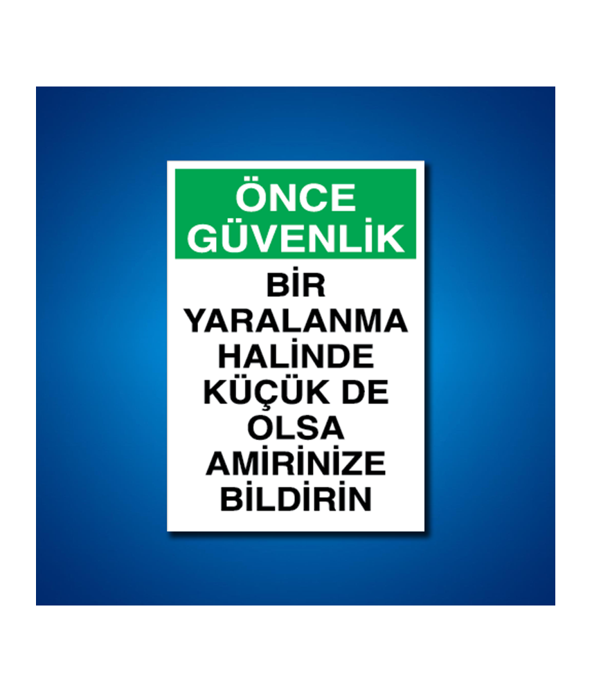 İş Kazası İş Güvenliği Etiketleri