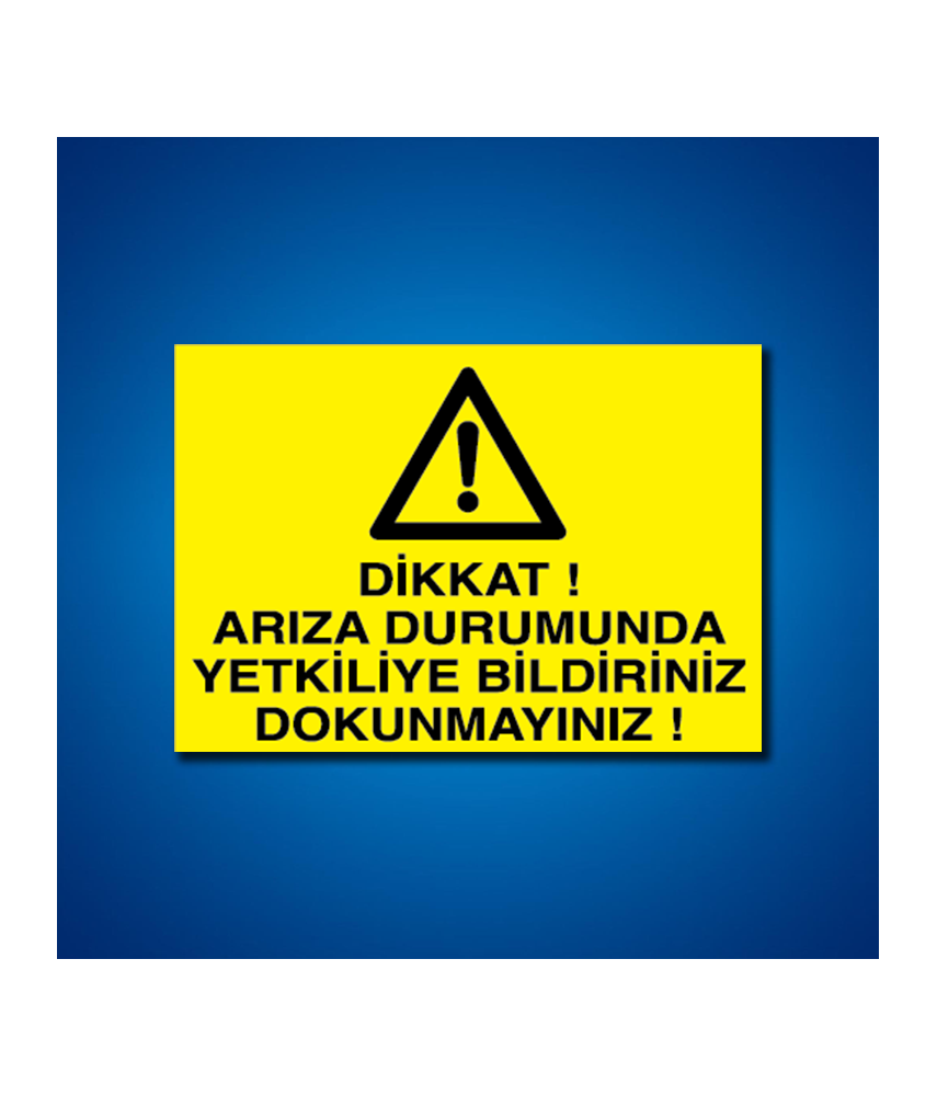 Bakım Arıza Ayar Ve Yağlama Etiketleri