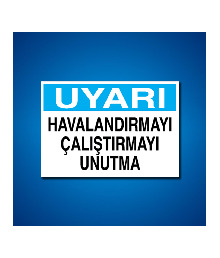 Hava-Su-Isı İş Güvenliği Etiketleri