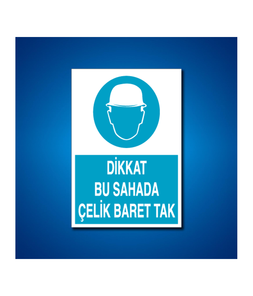 Kafa Koruma Baret İş Güvenliği Etiketleri