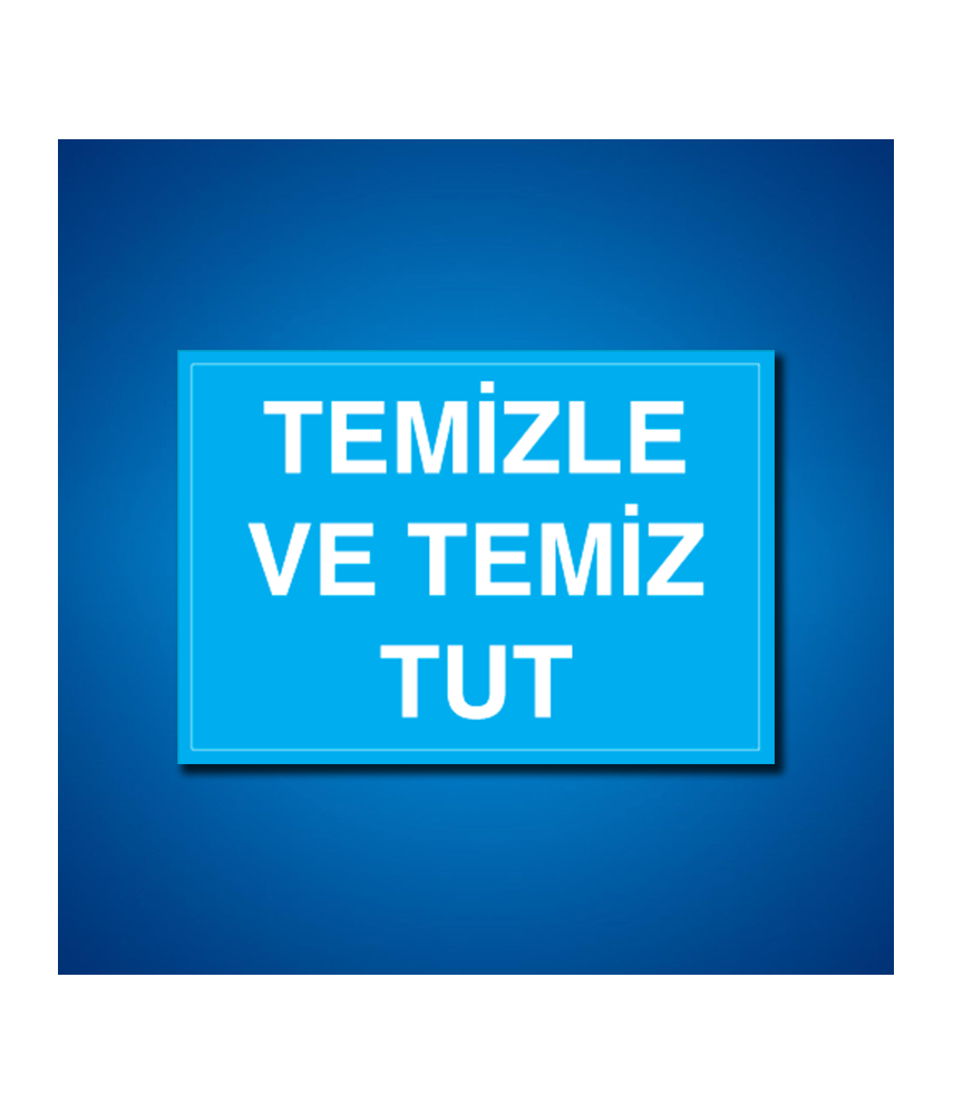 Temizlik-Düzen İş Güvenliği Etiketleri