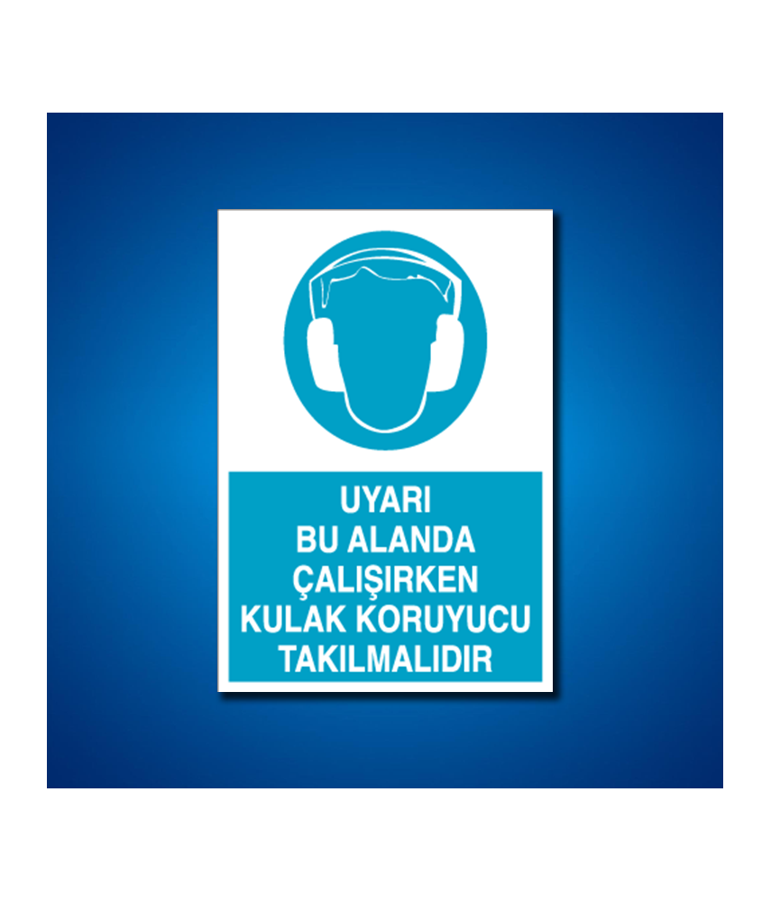 Kulak Koruma İş Güvenliği Etiketleri