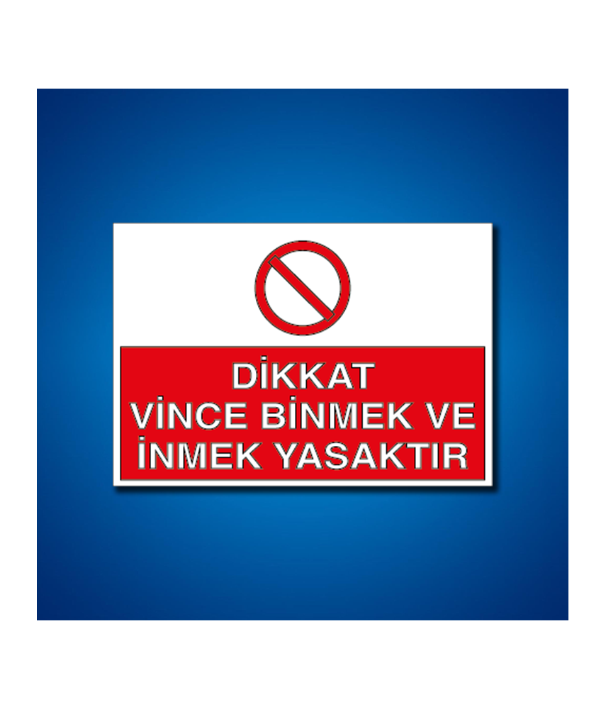 Vinç İş Güvenliği Etiketleri