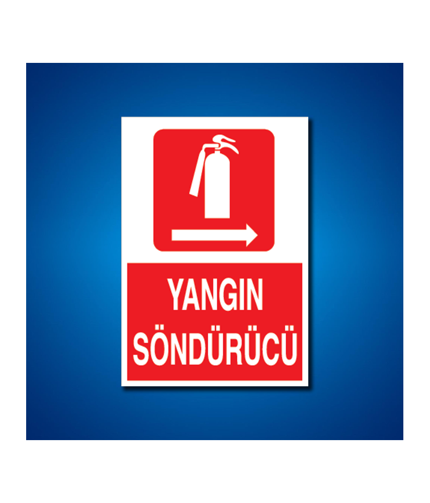 Yangınla Mücadele İş Güvenliği Etiketleri