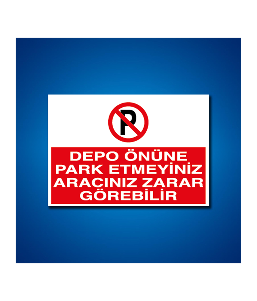 Park İş Güvenliği Etiketleri