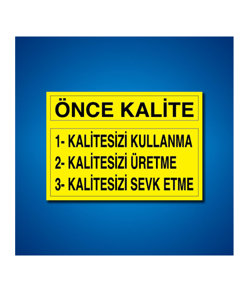 Kalite İş Güvenliği Etiketleri