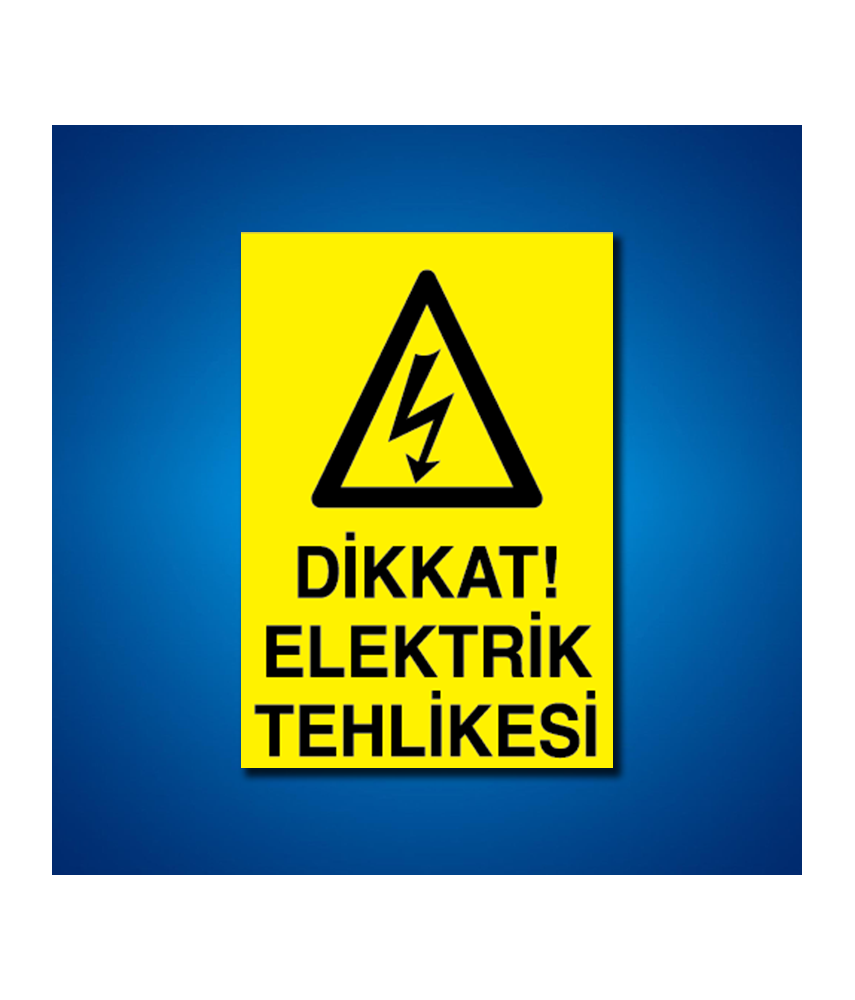 Elektrik İş Güvenliği Etiketleri