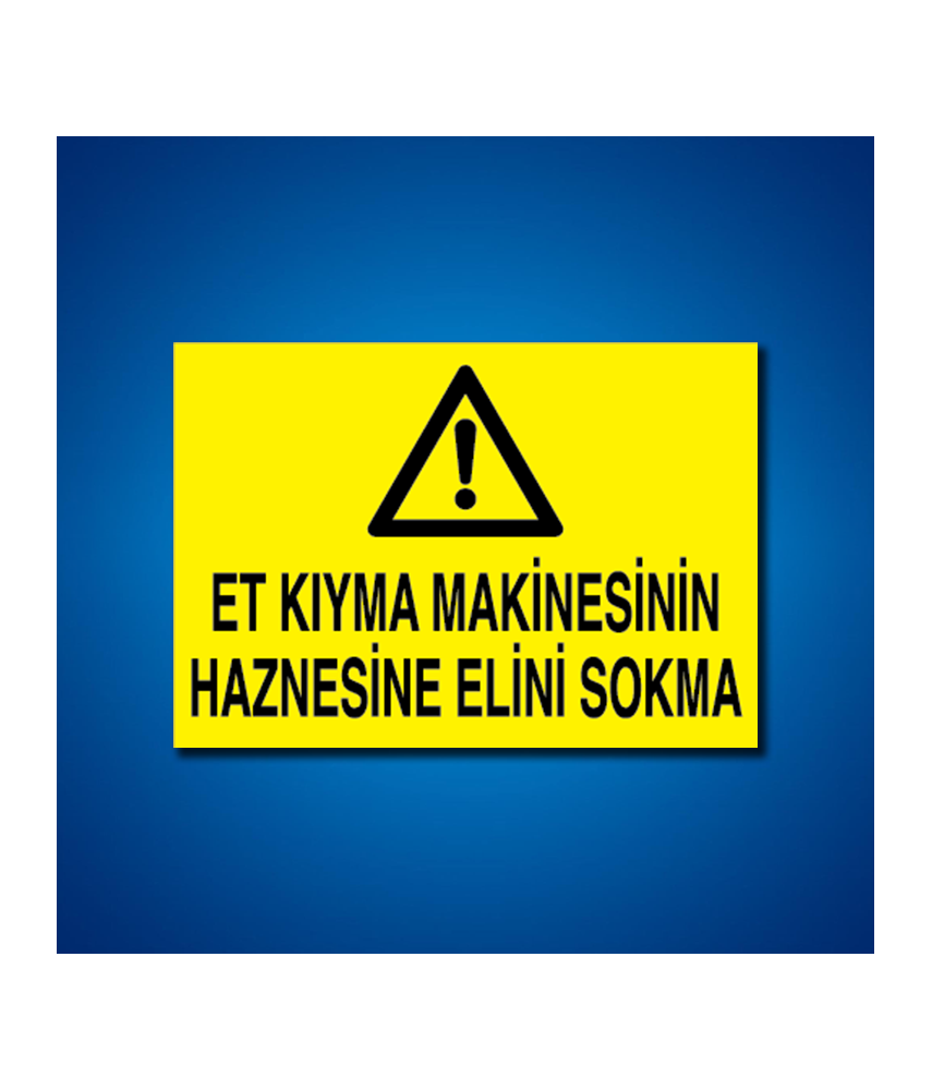 Diğer Makinalar İş Güvenliği Etiketleri