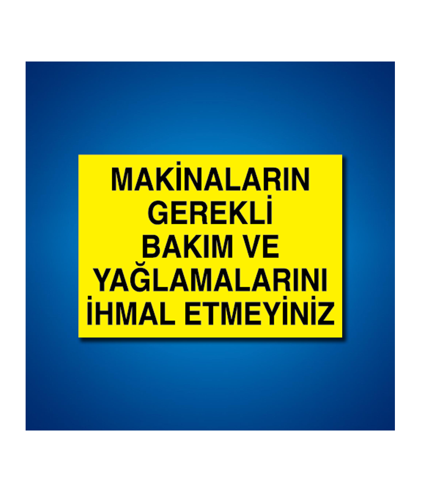 Bakım Arıza Ayar Ve Yağlama Etiketleri