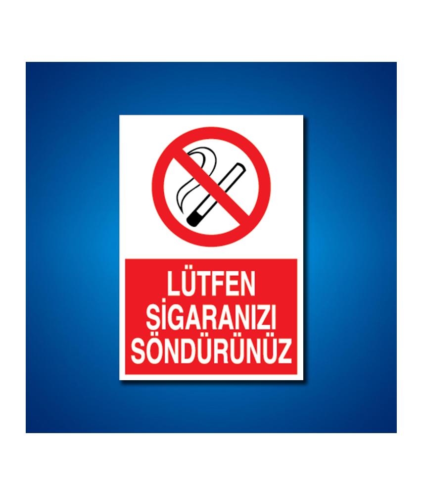 Sigara İş Güvenliği Etiketleri