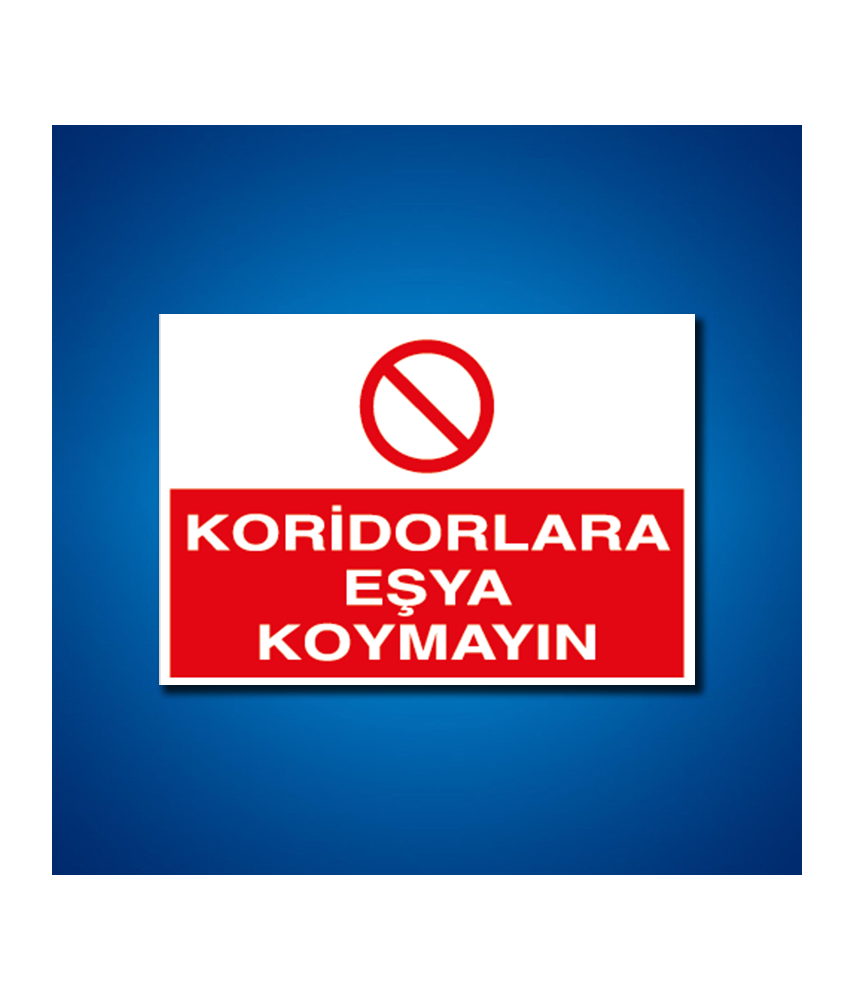 Çatı Merdiven Koridor İş Güvenliği Etiketleri