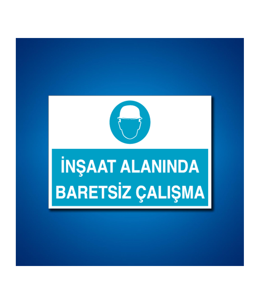 Kafa Koruma Baret İş Güvenliği Etiketleri