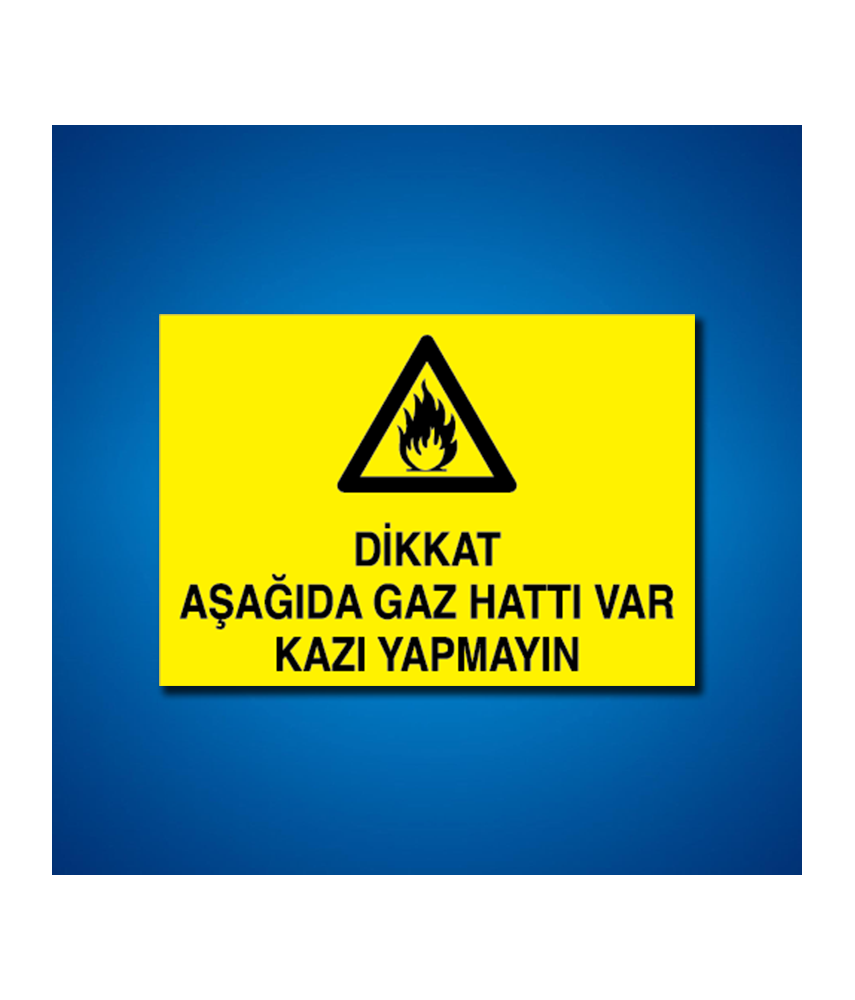 Doğal Gaz İş Güvenliği Etiketleri