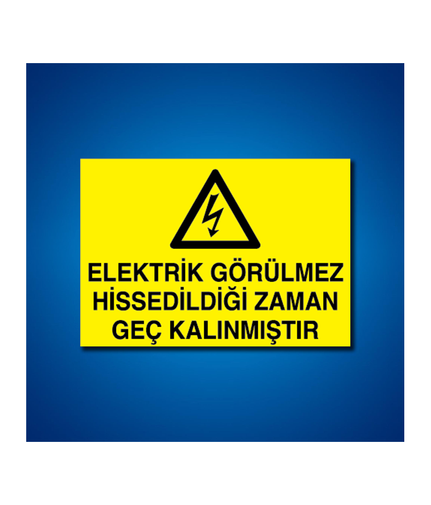 Elektrik İş Güvenliği Etiketleri