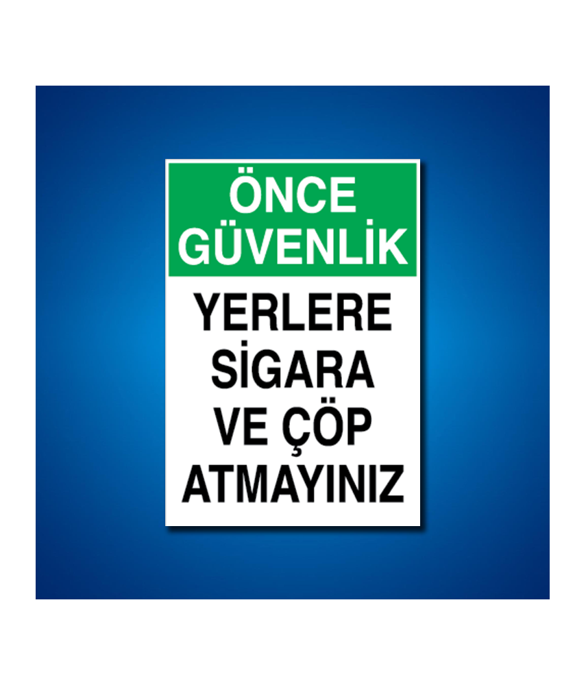 Çöp İş Güvenliği Etiketleri