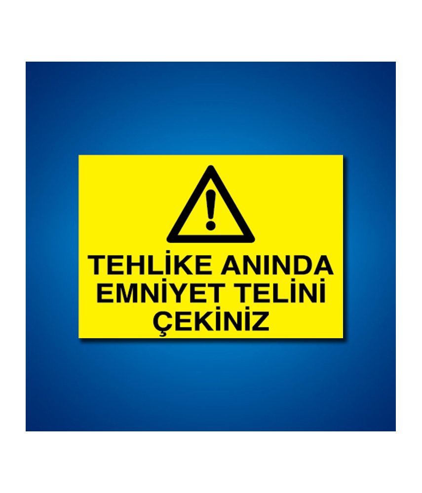 Makine İş Güvenliği Etiketleri