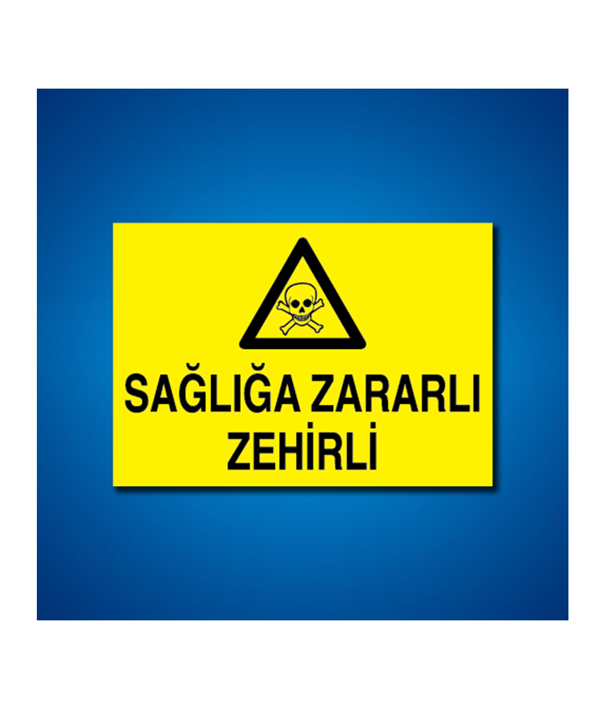 Zehirli Maddeler İş Güvenliği Etiketleri