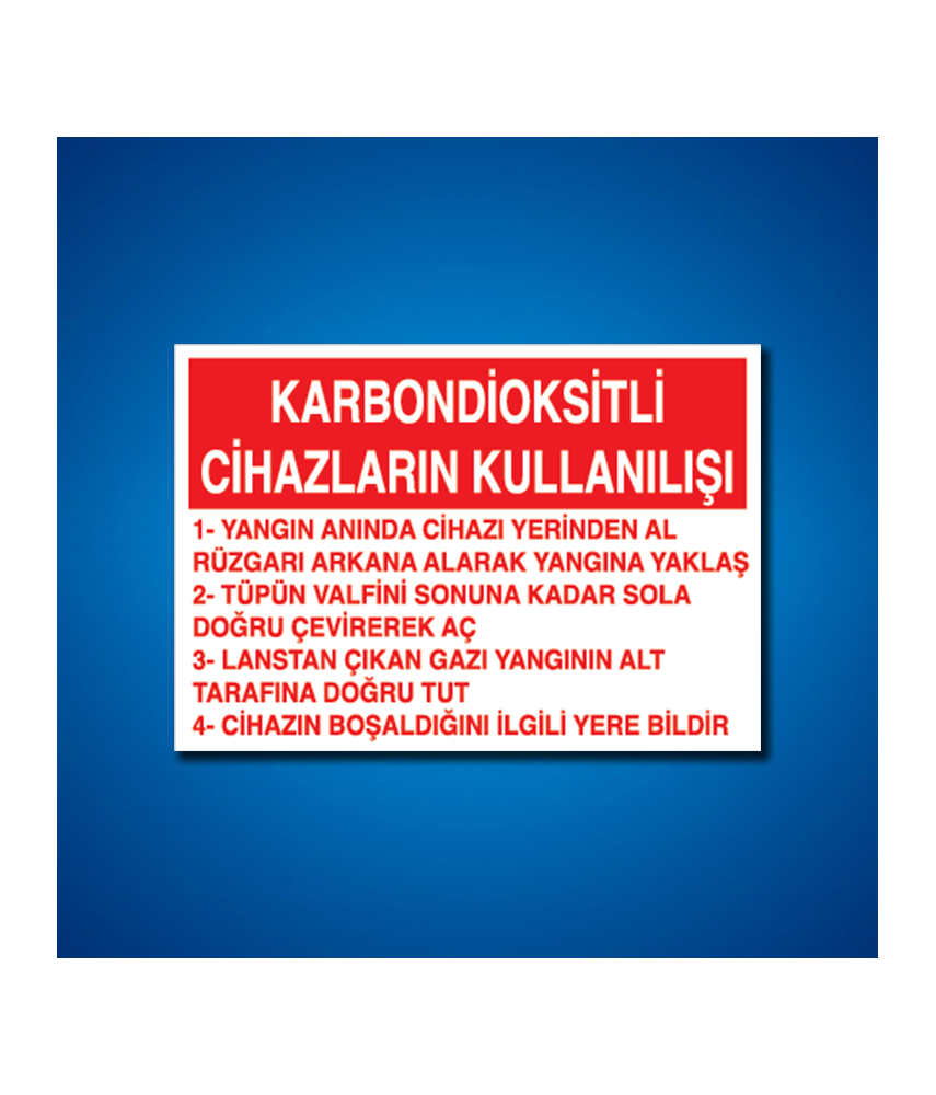 Yangınla Mücadele İş Güvenliği Etiketleri