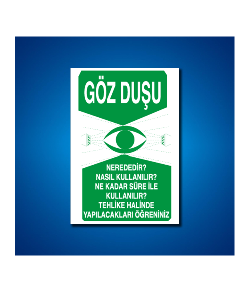 Duş İş Güvenliği Etiketleri