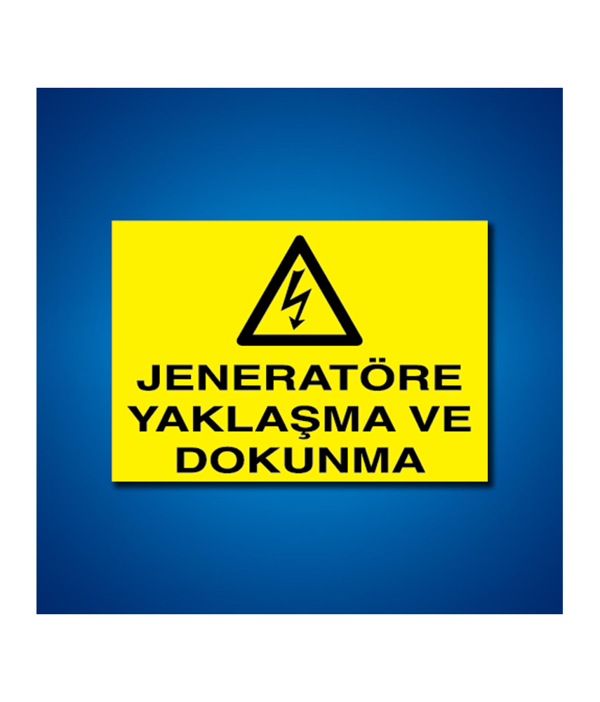 Jeneratör İş Güvenliği Etiketleri