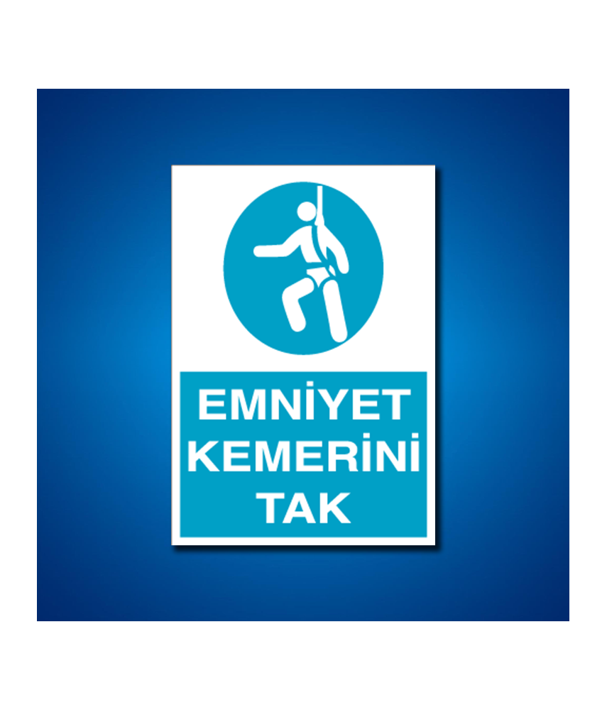 Emniyet Kemeri İş Güvenliği Etiketleri