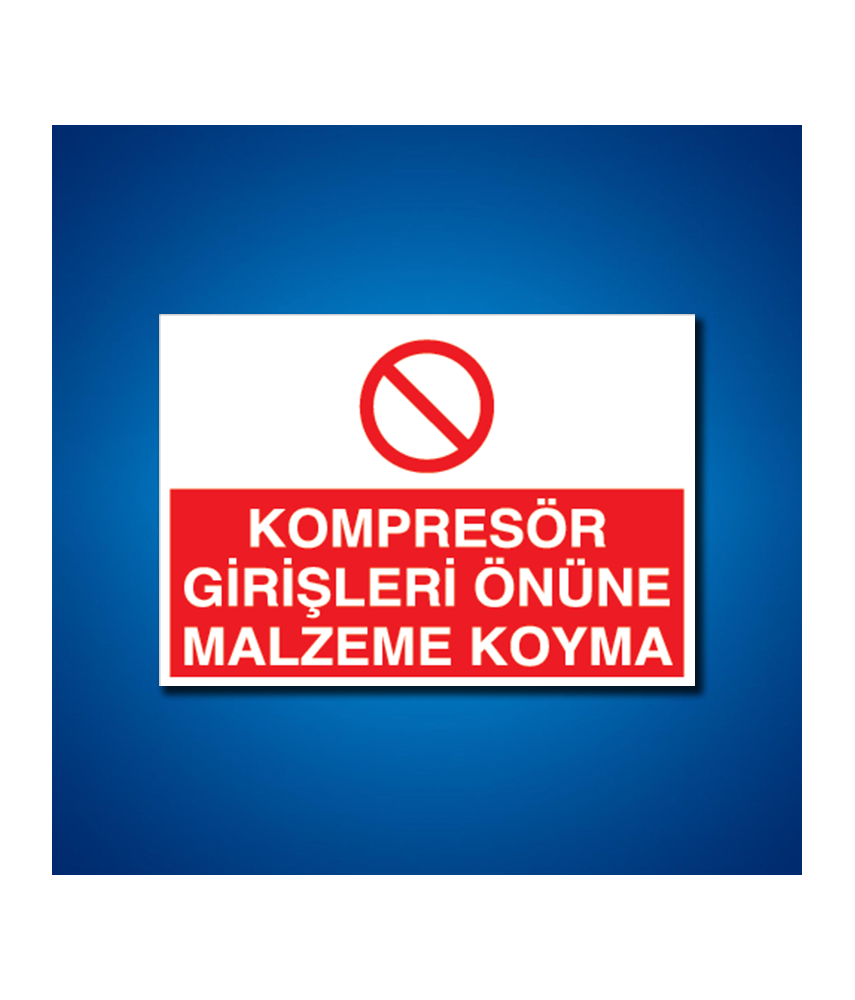 Kompressör İş Güvenliği Etiketleri