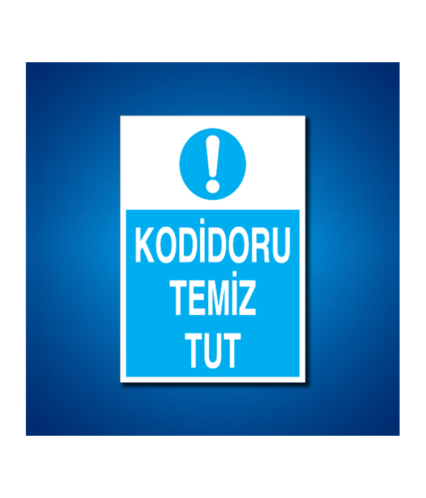 Temizlik-Düzen İş Güvenliği Etiketleri