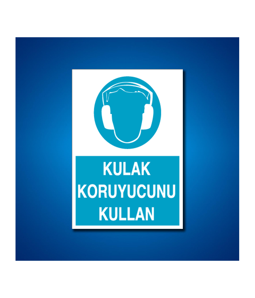 Kulak Koruma İş Güvenliği Etiketleri