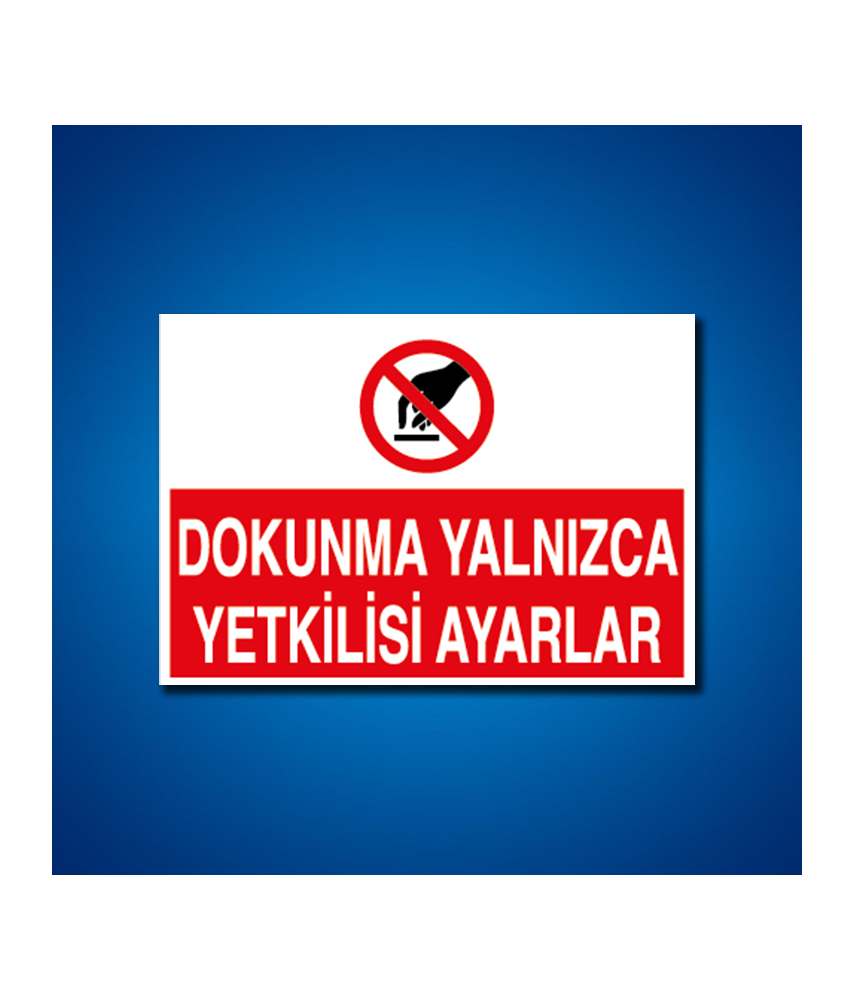 Makine İş Güvenliği Etiketleri