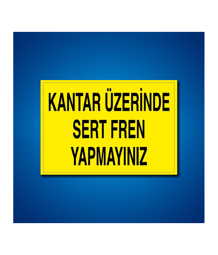 Şoför Araç Kantar Yaya İş Güvenliği Etiketleri