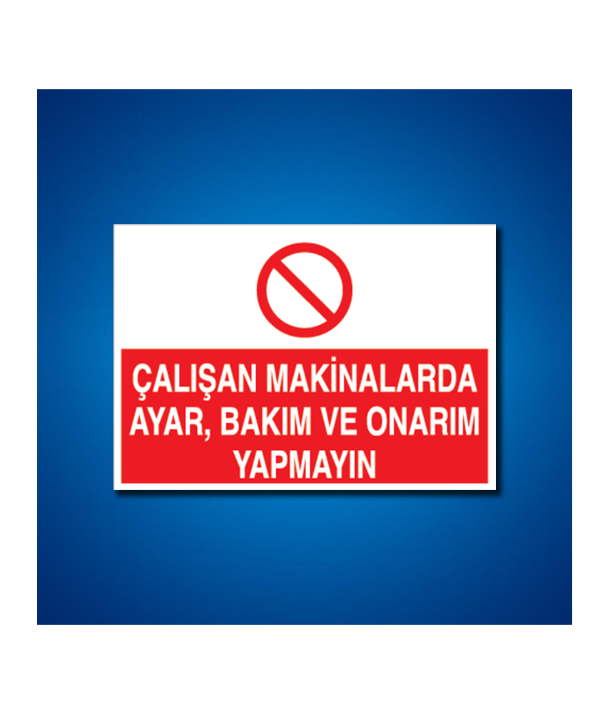 Bakım Arıza Ayar Ve Yağlama Etiketleri
