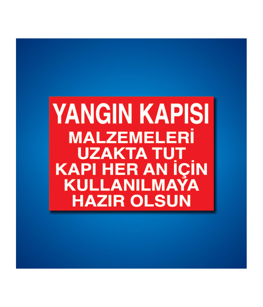 Yangınla Mücadele İş Güvenliği Etiketleri