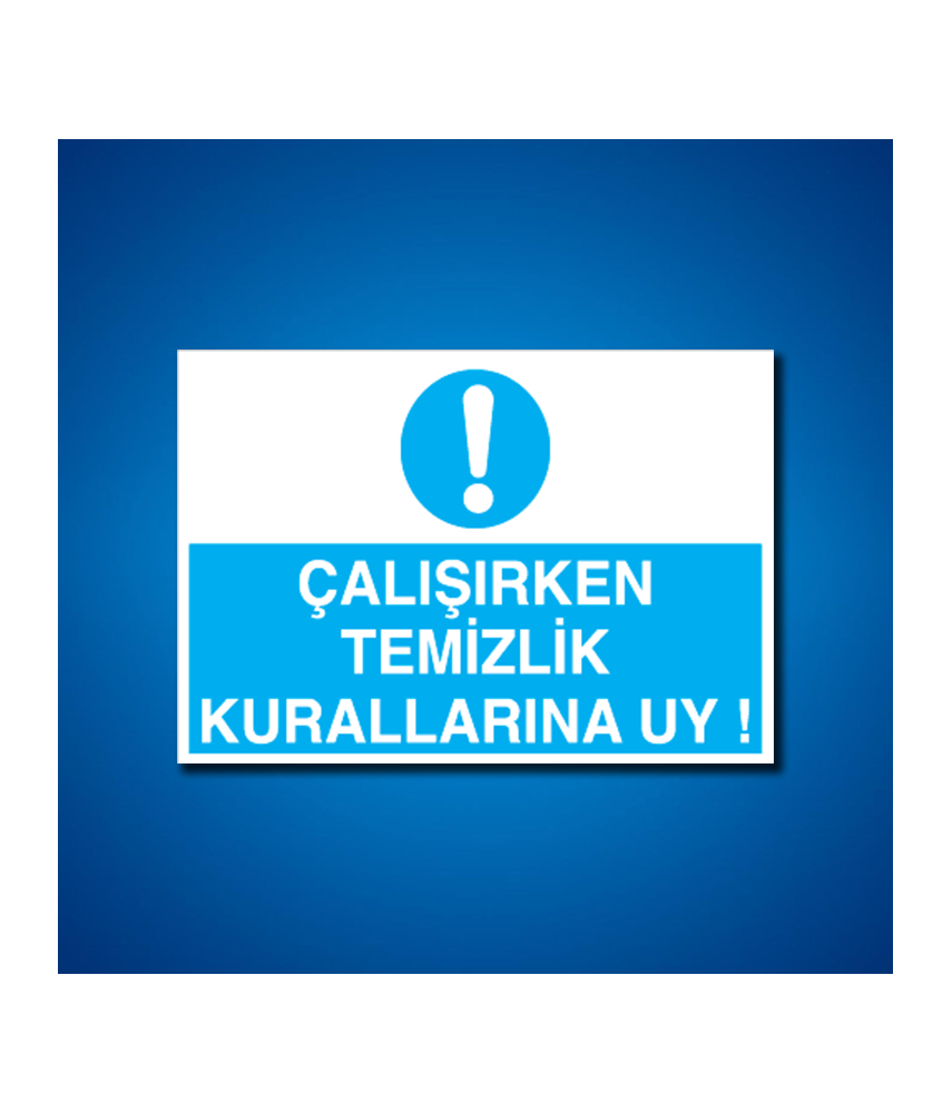 Temizlik-Düzen İş Güvenliği Etiketleri
