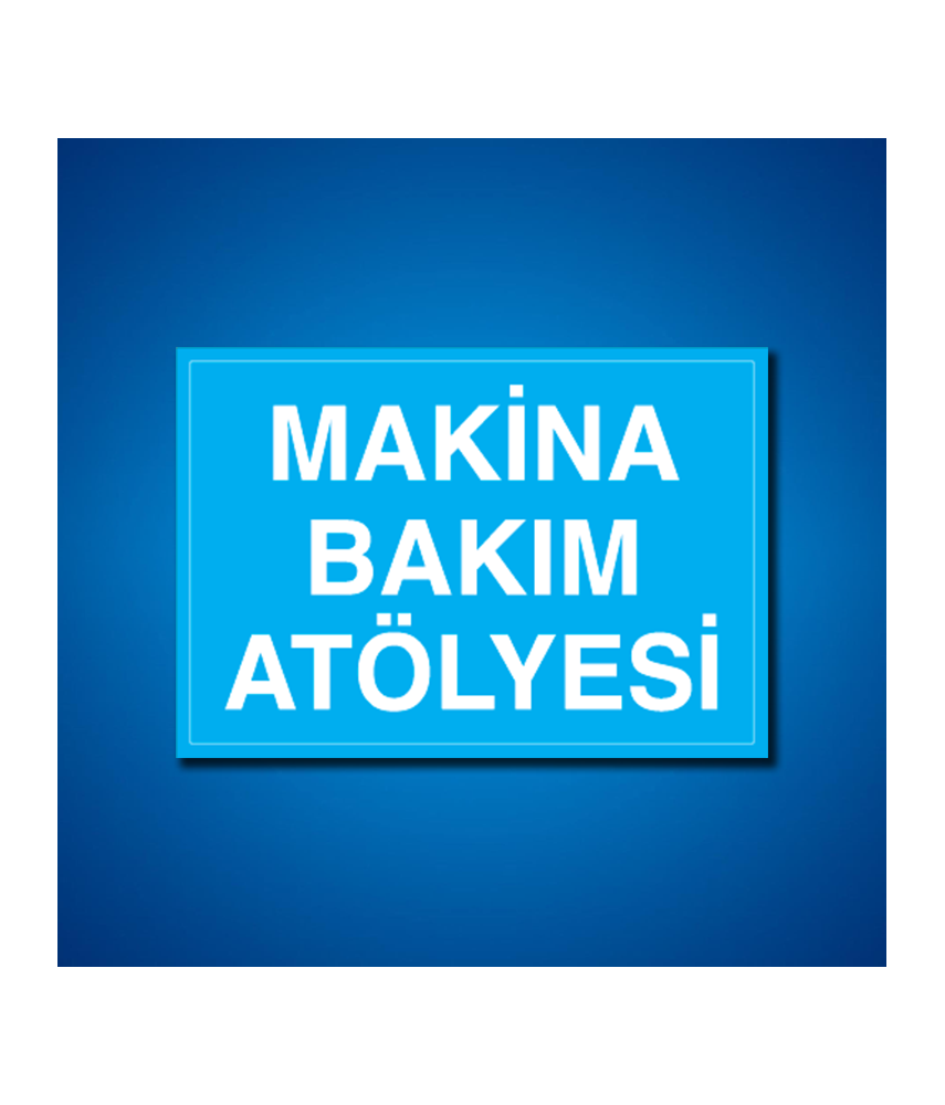 Atölye İş Güvenliği Etiketleri