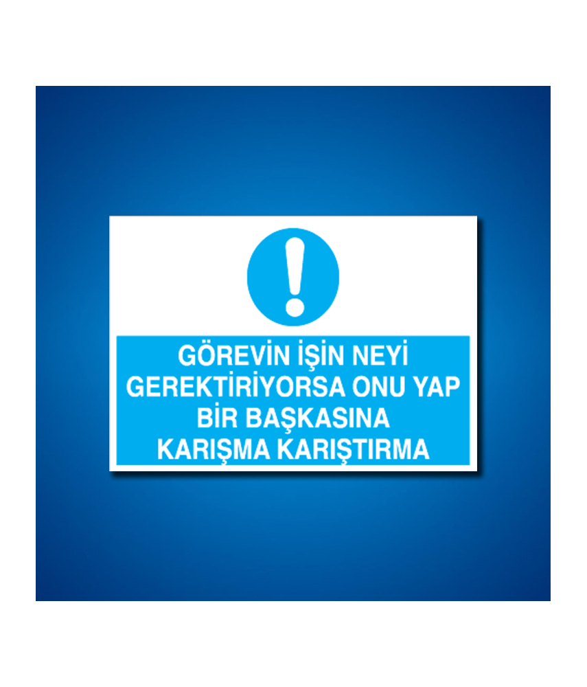 Talimatlar İş Güvenliği Etiketleri